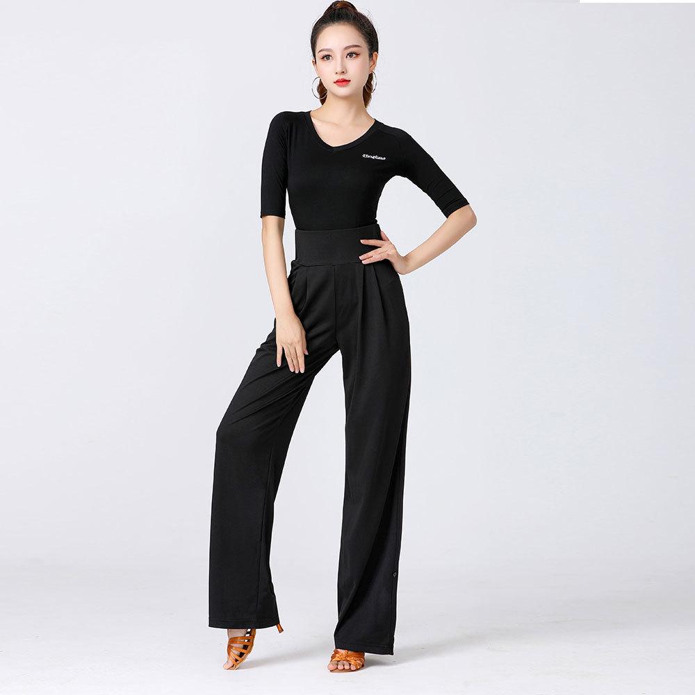 Pantaloni da Ballo da Sala da Donna con Laccetti - Elastici, Ampi, Vestibilità Lunga