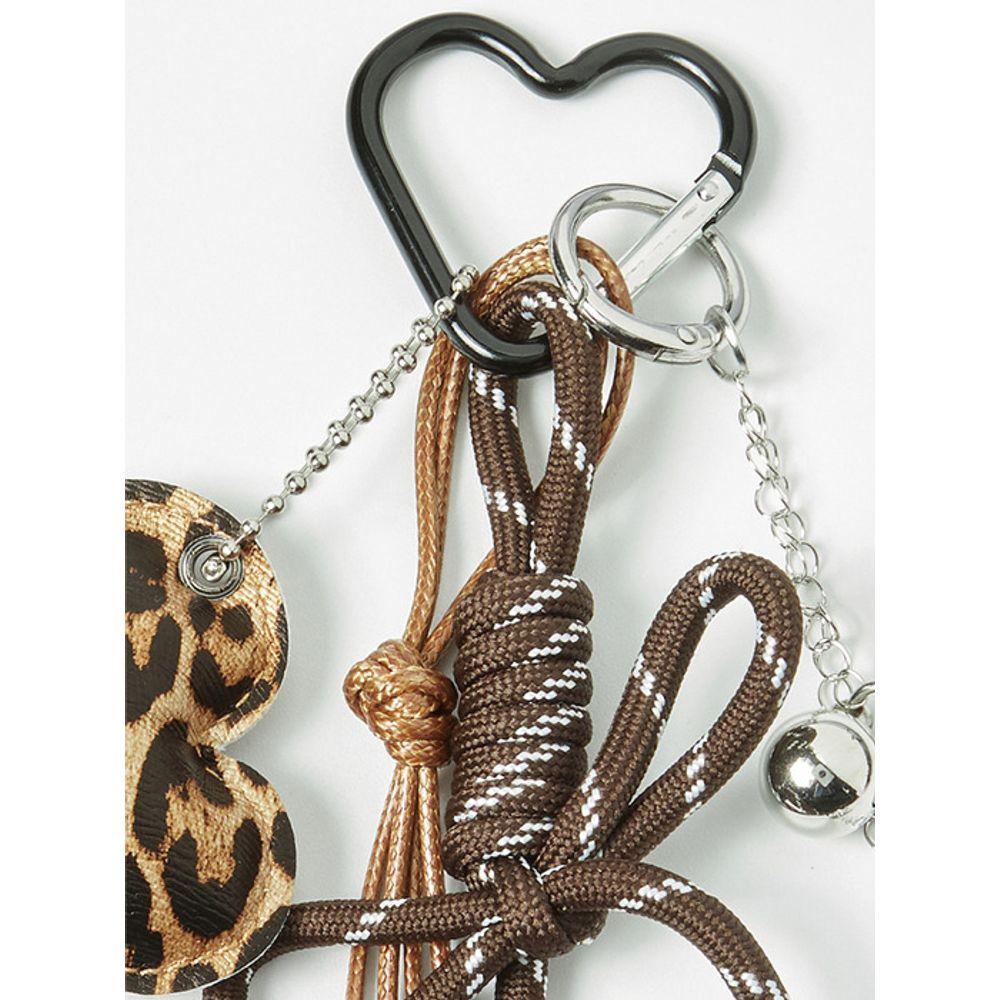 The GREEN Lab Heart Leopard Keyring (3colors)