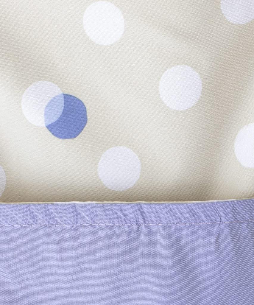 Afternoon Tea Living HP99 Polka Dot Drawstring Gray Raincoat,