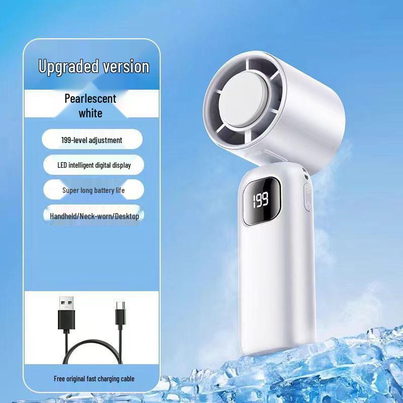 Mijia-Connected 2026 Handheld Fan: Mini USB Charger, Quiet, Long Battery Life, Portable Cooler