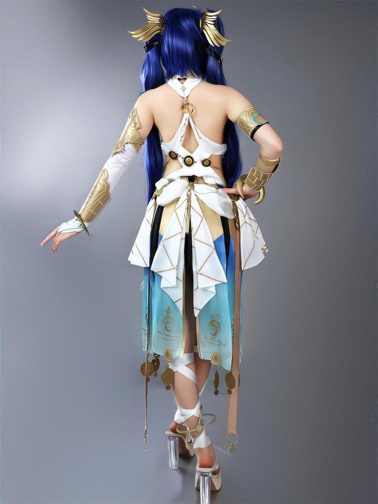 [NOKIJP] Narushio Cosplay Yuno Cosplay Kostüm, Yunos Ratgeberin Meichou aus Wuthering Waves, ein beliebtes Spielkostüm für Fotoshootings (Yuno, M)