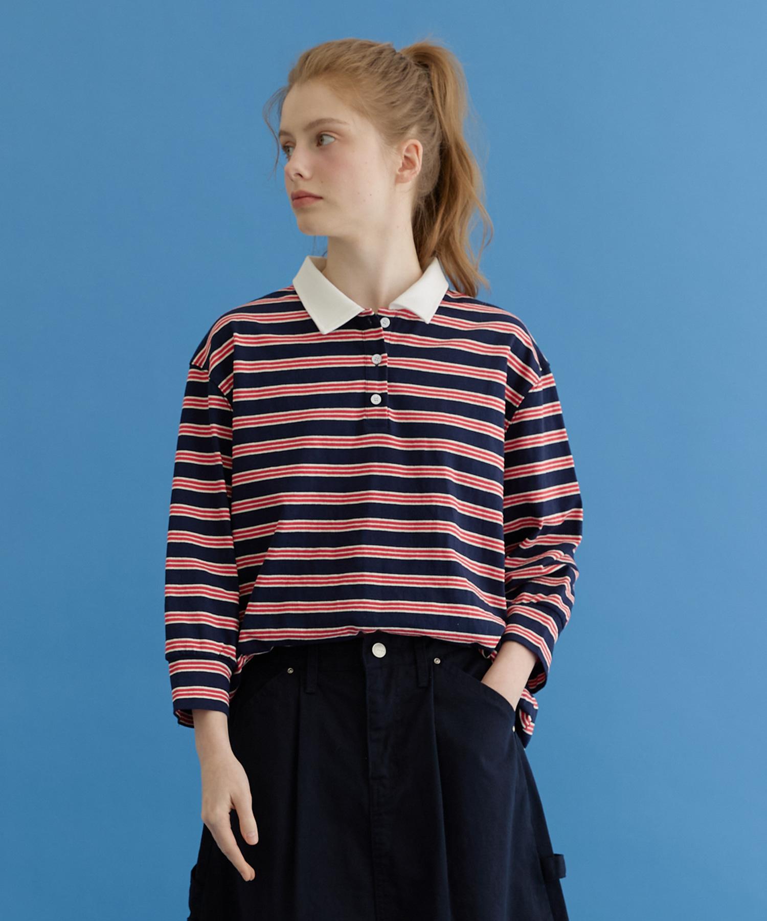 Stripe Over Mtm (Navy) Navy/Free