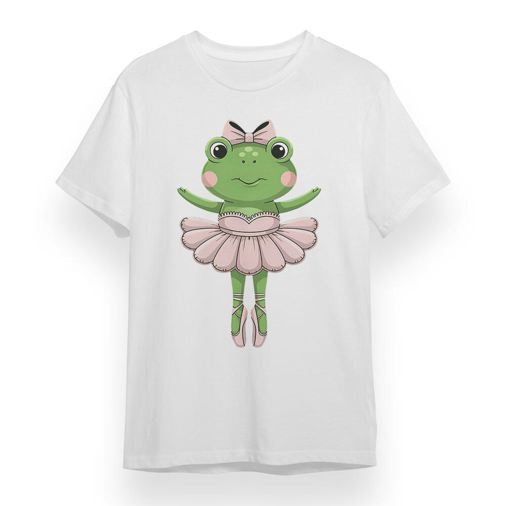 

Women s Oversized T-shirt With The frog dancing ballet Graphic Unisex Cotton Tee 2XL