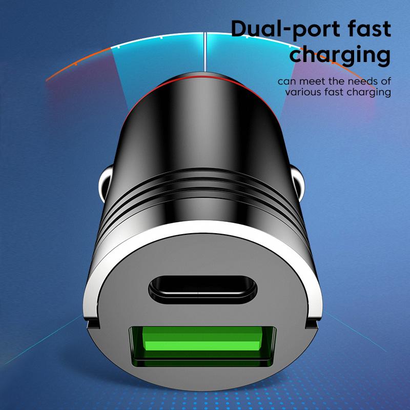 Olaf 66w Pd Caricabatteria da auto Usb Tipo C Adattatore telefono per auto a ricarica rapida per Iphone 14 13 12pro Max Xiaomi Huawei Samsung Carica rapida