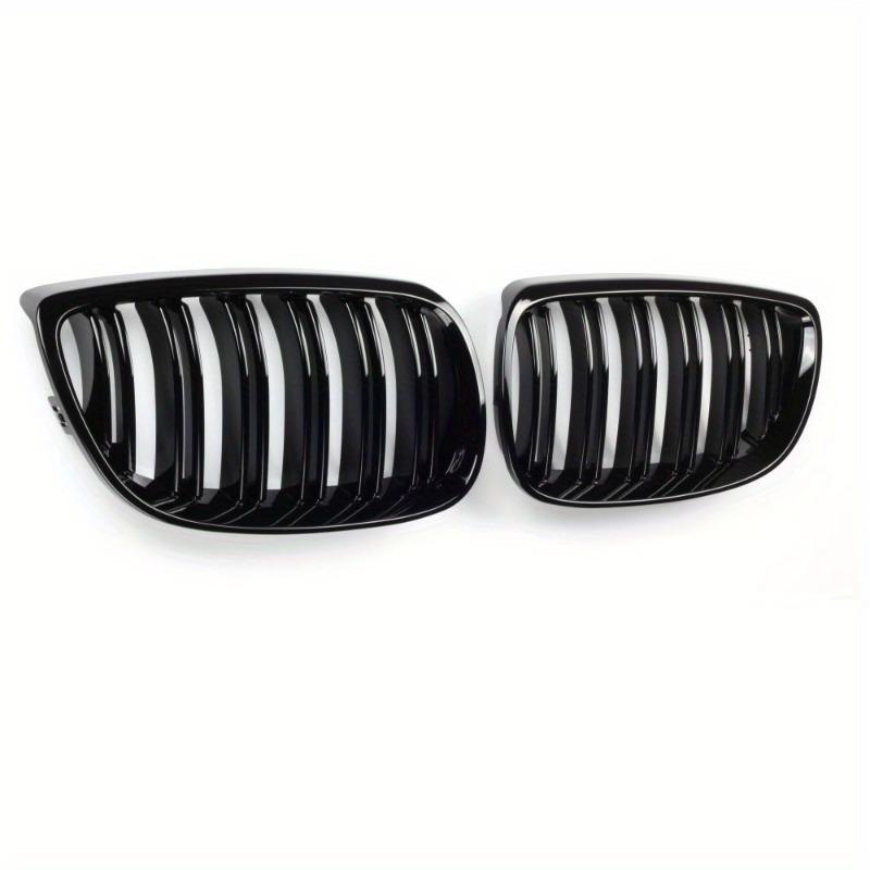 Gloss Black Front Bumper Grill Suitable for BMW 3 Series E92 E93 M3 06-09 car modification with black double line grille and double bar grille