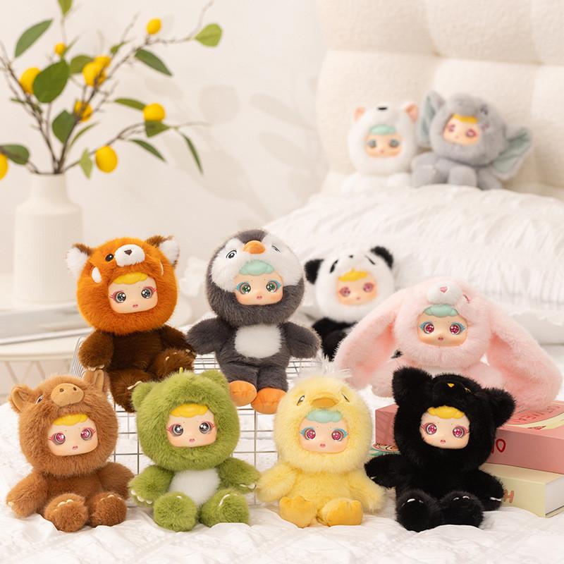Cute Monkey Plush Bag Charm With Movable Eyes For Kids And Teens