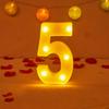 Alphabet Letter LED Lights Luminous Number Lamp Decor Battery Night Light for Home Wedding Birthday Christmas Party Decoration KTY