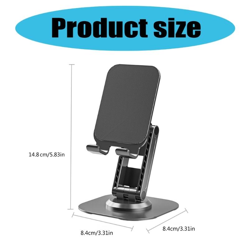 360 Degree Rotating Cellphone Holder Lazy Bracket for Phone Tablet Folding Adjustable Table Support Stand