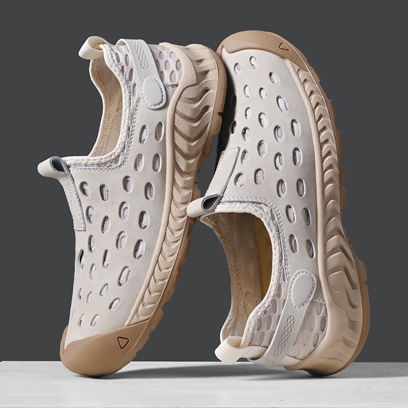 Hollow Out Men Sneakers Breathable Mesh Flats Lightweight Casual Walking Shoes Driving Loafers Ultra-light Male Slip on Footwear