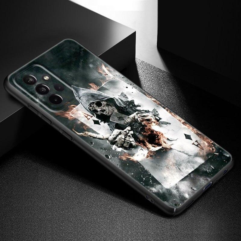 Satanic Scary Skull Phone Case For Samsung Galaxy A21 A30 A50 A52 S A13 A22 A32 A33 A53 A73 5G A11 A12 A31 A51 A70 A71 A72 Cover