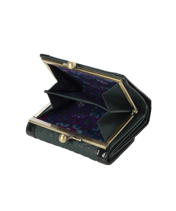 Anna Sui Damen Serpent Faltbörse, Grün, Größe F