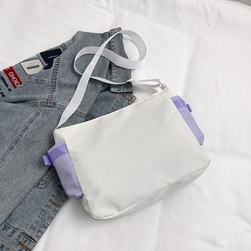 Minimalist Plain Pvc Messenger Bag For Women With Zipper Closure And Soft Structure
