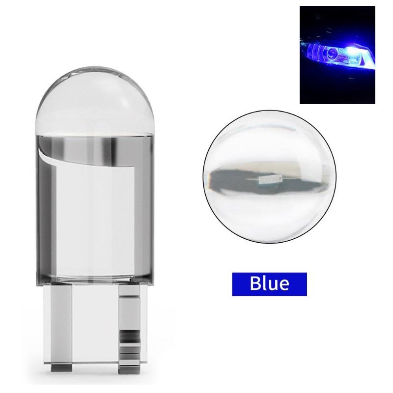 Auto LED T10 W5W Canbus Glas COB 6000k Lese Innenraumlampe Markierungskeil Kennzeichenleuchte Glühbirne 168 194 192 DC 12V Weiß Blau Rot