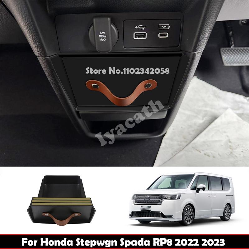 For Honda Stepwgn RP8   2024 ABS Central Control Drawer Storage Box Privacy Storage Cover Interior Accessories