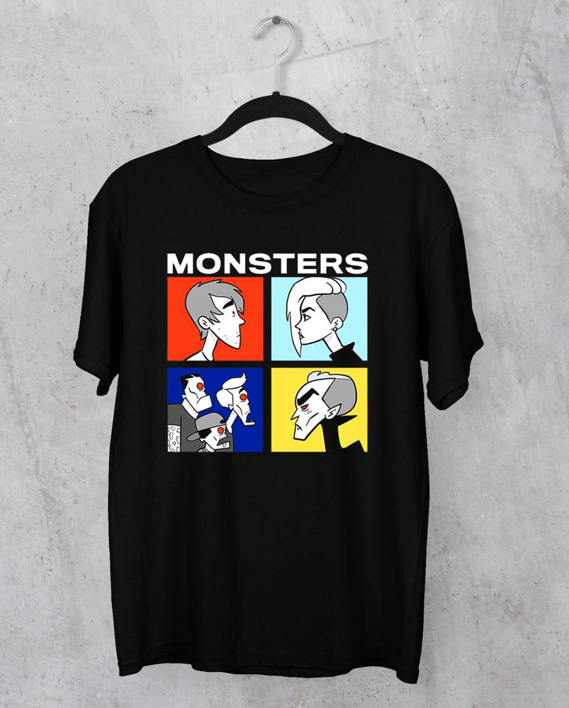 All Time Low band Monsters caricature black shirt Unisex All sizes TA4899 Unisex T-Shirt XXXXL