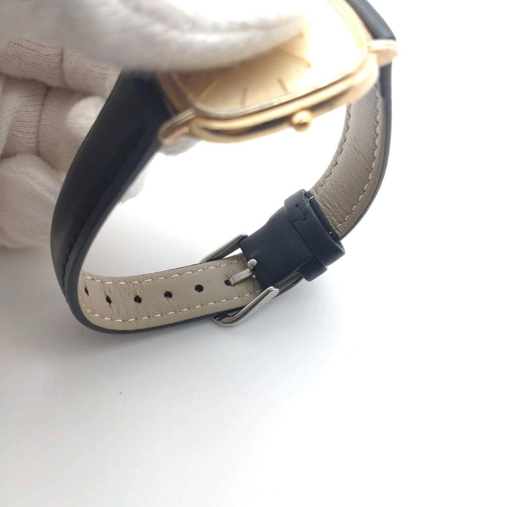 SEIKO Dolce Square Gold Quartz Watch [Working Condition] 6030-5420 Men's (Item No. 1178e)