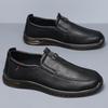 Men's Shoes Autumn New Soft-soled Business Casual Leather Shoes Simple, Comfortable, Non-slip and Wear-resistant One-pedal Dad Shoes
