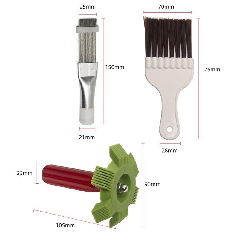  Pettine universale per riparazione alette radiatore auto Pettine condensatore aria condizionata Spazzola pulizia AC Strumenti pulizia sistema raffreddamento auto