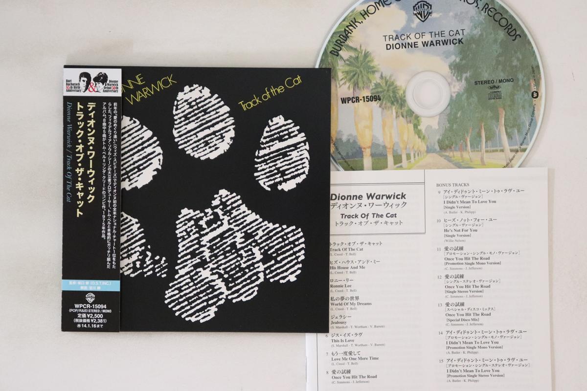 

CD DIONNE WARWICK - Track Of The Cat WPCR15094 RHINO 2013 Japan Obi Soul/Funk Used