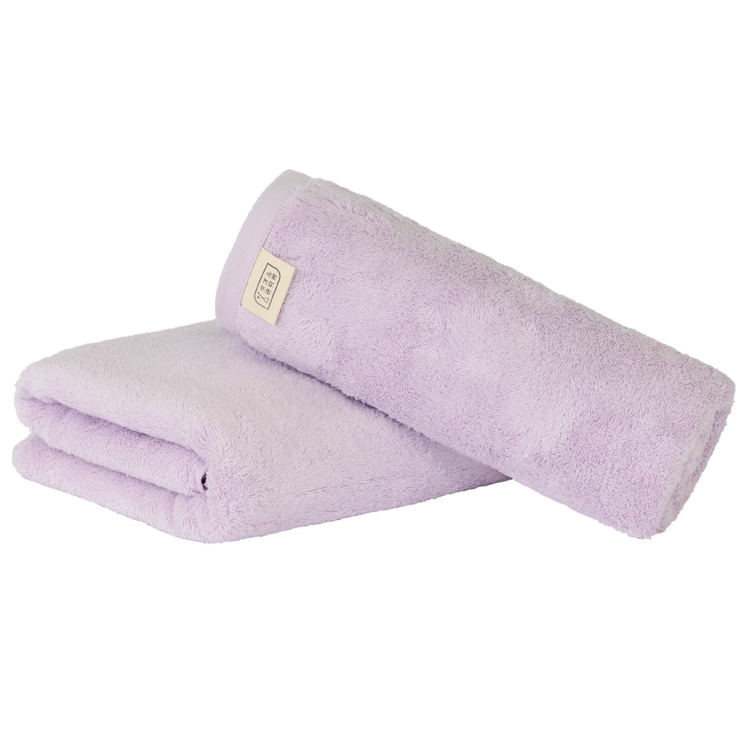

Towel Laboratory Bath Lilac Set of JapanTechnology [Naturally Soft] #024 Towels, Purple, 2, Soft, Thick, Smooth, Long-Lasting, Fast-Absorbent,