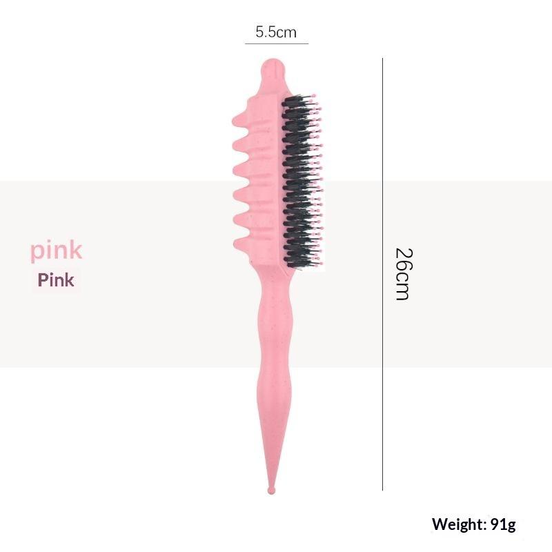 Curling Hair Styling Brush 1PC Heat Resistant Salon Grade Shaping Comb for Men Women Wet Dry Hair