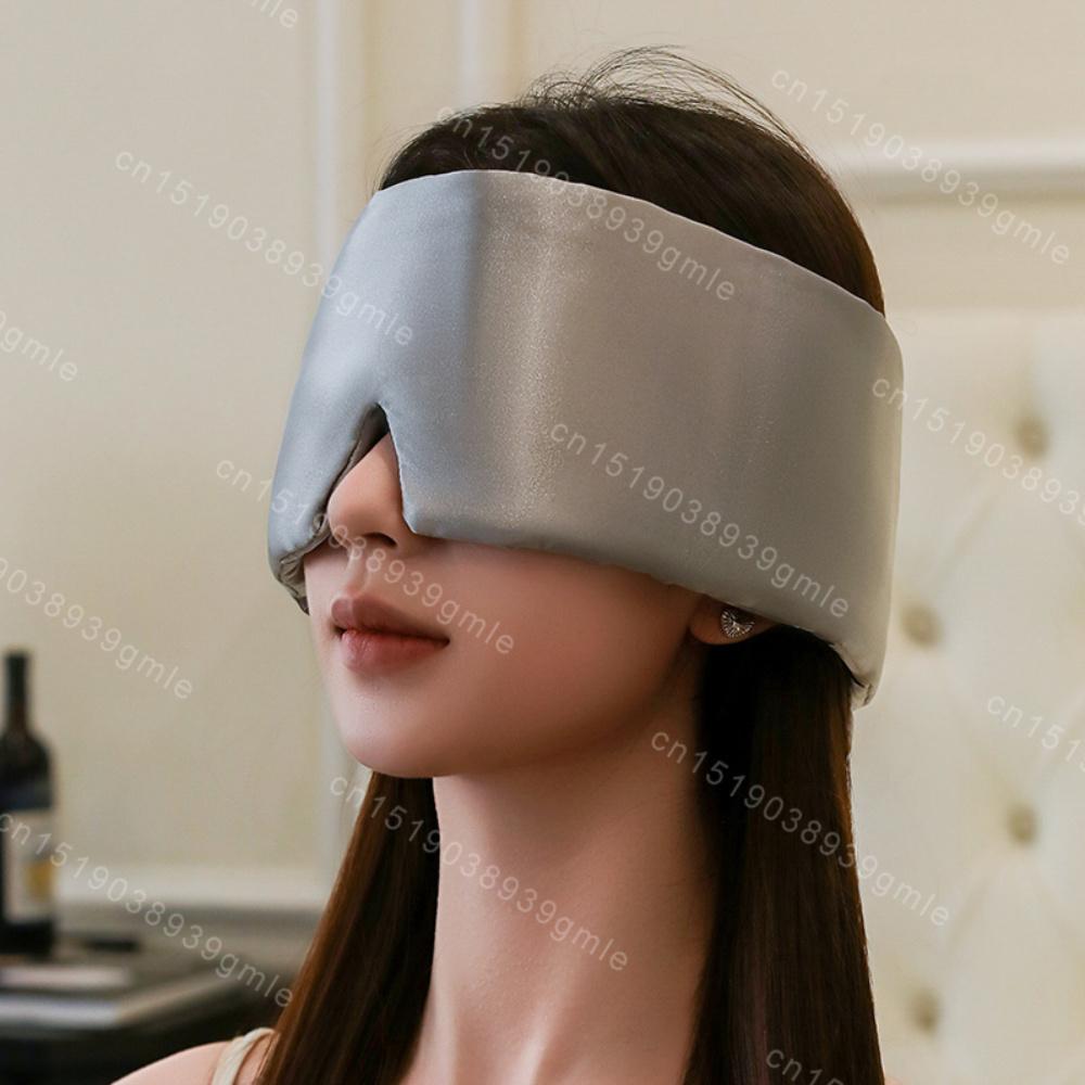 100% Silk Sleep Mask Blocking Light Eyepatch Soft Padded For Travel Nap Eyeshade Relaxation Noise Reduce Sleeping Aid Eye Mask