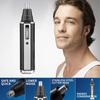 Men's 4-in-1 Electric Grooming Set: Nose, Sideburns, Eyebrow Trimmer & Shaver