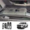 LHD For TOYOTA TACOMA 2024 2025 ABS Black Wood Central control  window lift center control gear shift panle meter AC vent cover