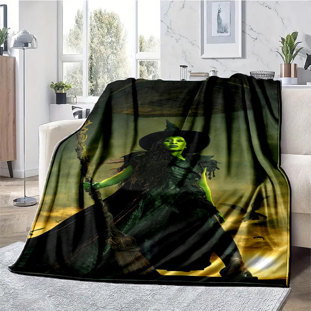 Wicked Theme Printed Blanket - Perfect for Couch, Bed, Travel & Outdoor Use | Machine Washable, Cozy & Durable.