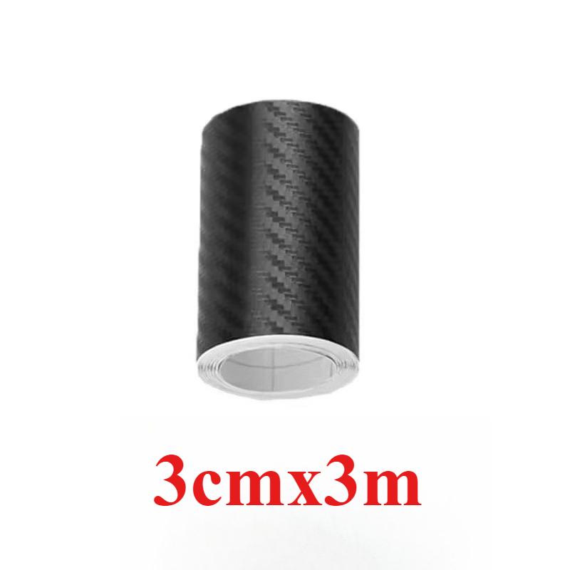 3D Carbon Fiber Sticker Car Door Sill Protector Film Auto Door Sill Edge Side Mirror Anti Scratch Tape Waterproof Accessories