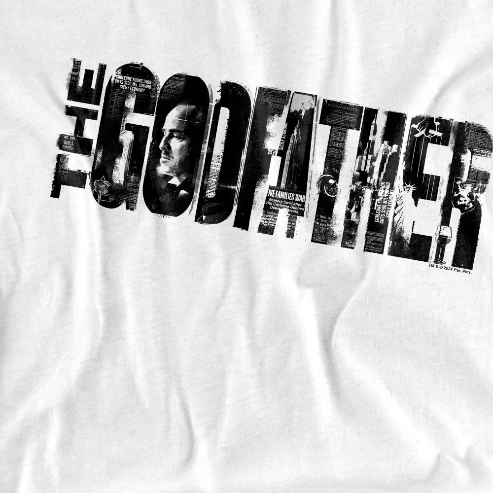 The Godfather Unisex Adult Newspaper Logo T-Shirt