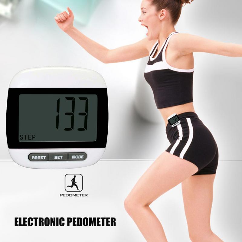 3d Digital Pedometer Step Counter With Clip Pedometers For Steps And Miles Clip On For Seniors Large Digital Display Step