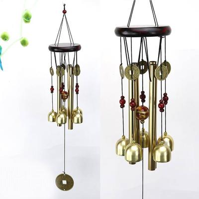 Metall Holz Glocke Windspiele Wand Hängen Hause Dekorative Anhänger für Tür Balkon G 19A