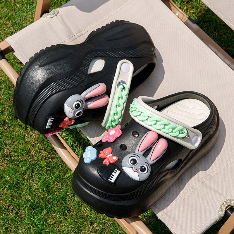 Nowe Damskie Urocze Platformowe Modne Buty z Dziurami Antypoślizgowe Oddychające Miękkie Lekkie Sandały Klapki Hawajskie Bohemskie Plażowe Casualowe Wygodne Klapki