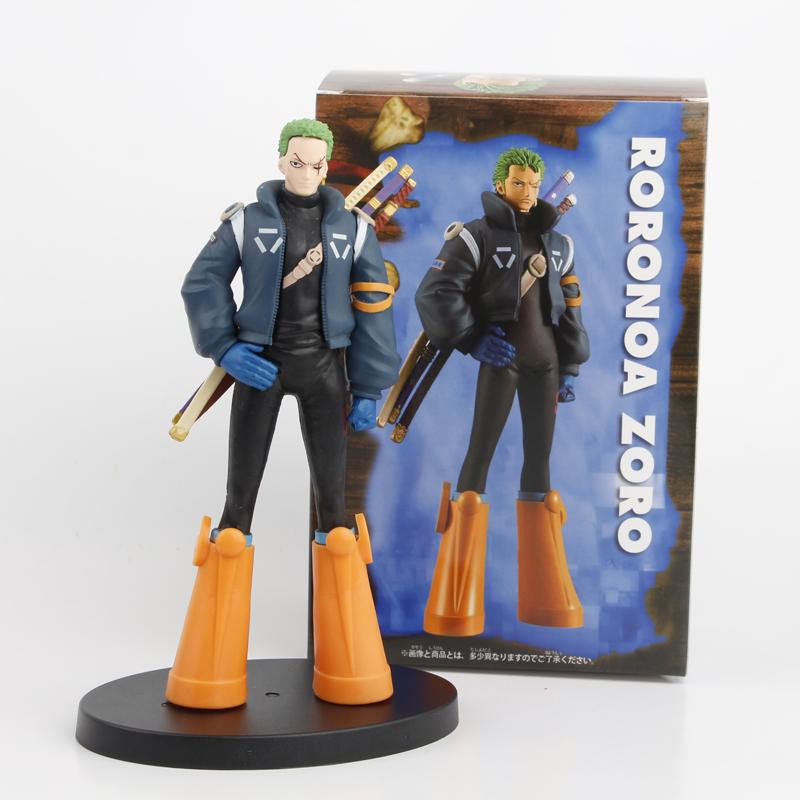 Levné Vtipálci One Piece Luffy Zoro Nami Sanji Franky Chopper Bonney Figurky PVC Model Hračky 16-18cm