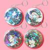 Samcos Keychain Badge Protective Set of Laser Collection High Protects Scratch Ita Anime Round Badge Fits 58mm Badges Covers, Covers, 10, Cut, Strap,