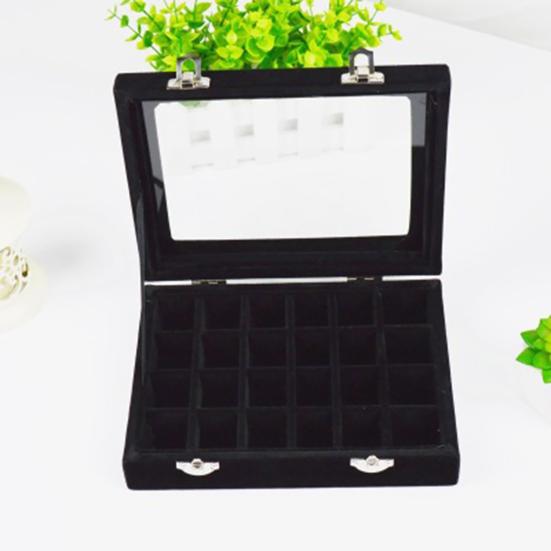 Holder Case Lightweight Portable Women Mirrow Compact Jewelry Holder Case for Brooch