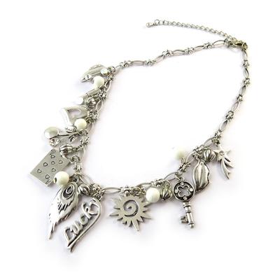 [G0535] - White 'Gypsy' Designer Necklace