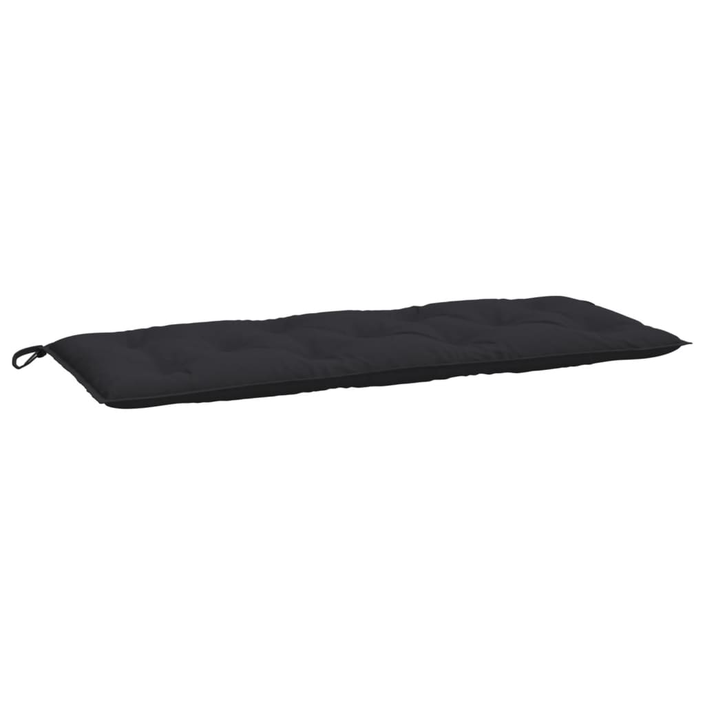 Garden Bench Cushions 2 Pcs Black 120x50x7 Cm Oxford Fabric