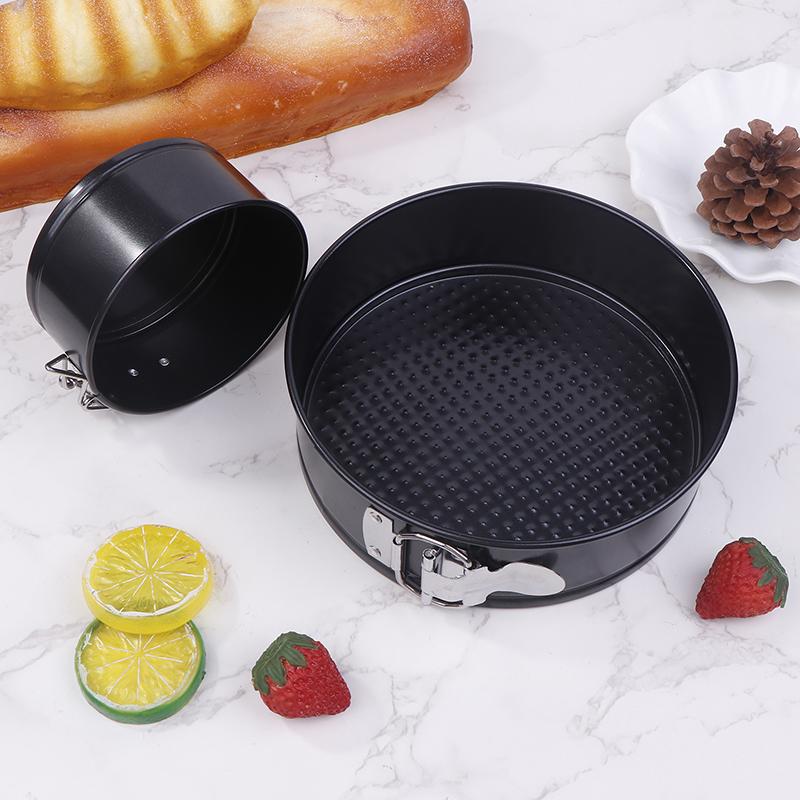 4/7Inch Carbon Steel Round Cake Pan Springform Pans Non-Stick Leakproof Cheesecake Pan With Removable Bottom Kitchen Bakeware