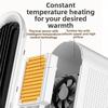 Fast Warming Electric PTC Space Heater Indoor Portable Desktop Bedroom Office Sitting Room Heater