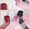 5 Meters/pack Bubble Pleated Tape 4cm Gift Wrapping Bouquets Diamond Mesh Organza Ribbon Gifts Packaging Material