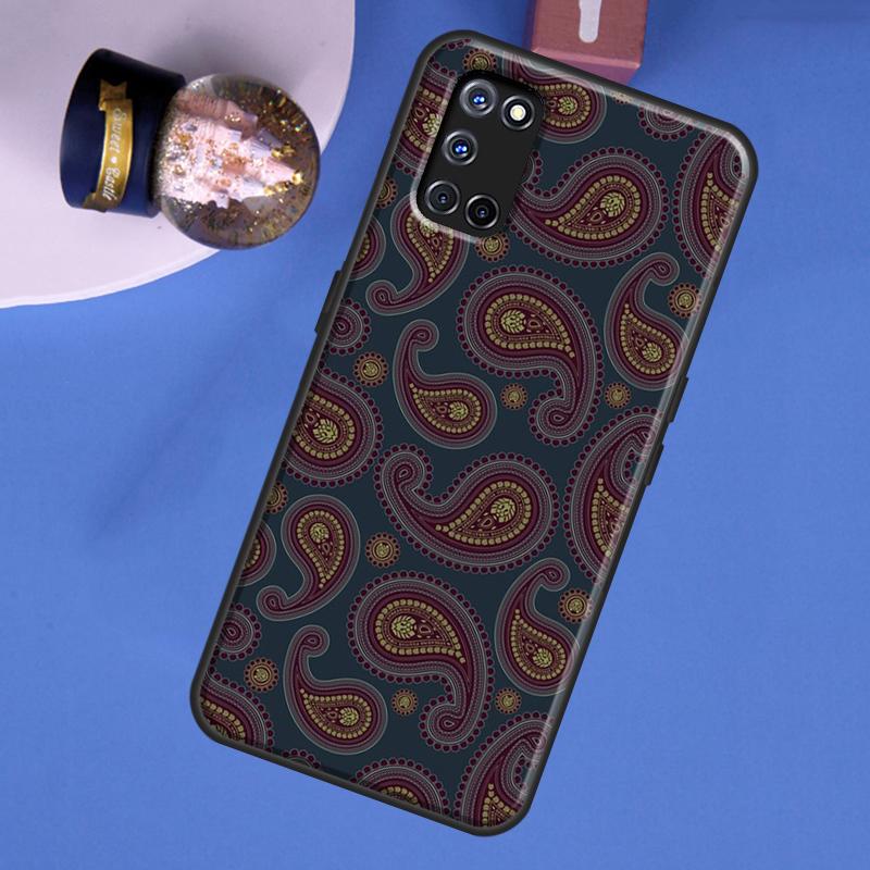 Floral Paisley Pattern Phone Case For Oppo A60 A40 A80 A16 A76 A96 A91 A15 A17 A74 A94 A54 A57S A18 A38 A58 A78 A98