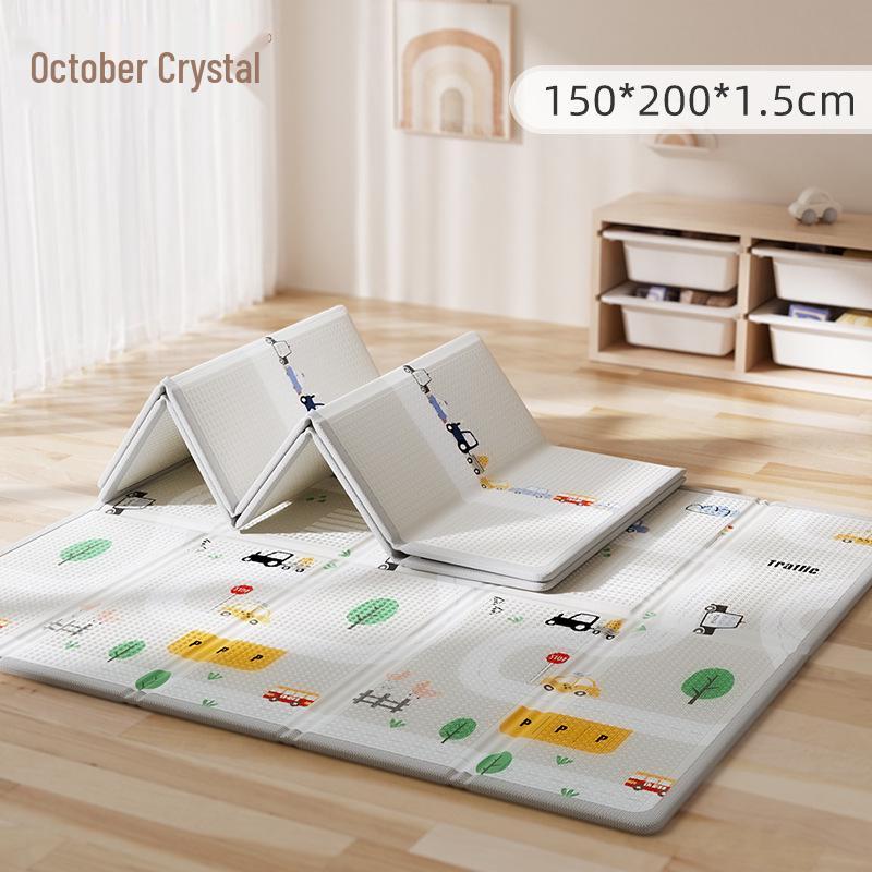 

Октябрьский кристальный складной коврик XPE для ползания младенцев - Толстый, безопасный игровой коврик для дома и гостиной