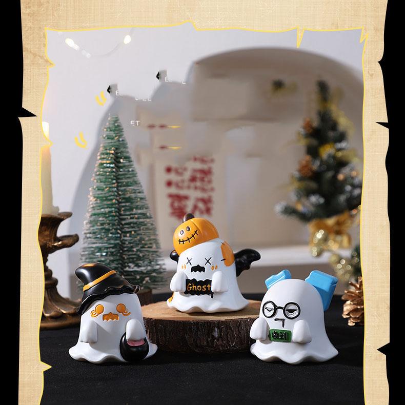 Christmas Cute Ghost Ornament Creative Desktop Decoration Emotional Stability Artifact April Fool's Day Gift for Friends