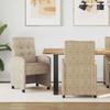 Dining Chairs with Casters 2 pcs Light Grey 58 x 67 x 97 cm