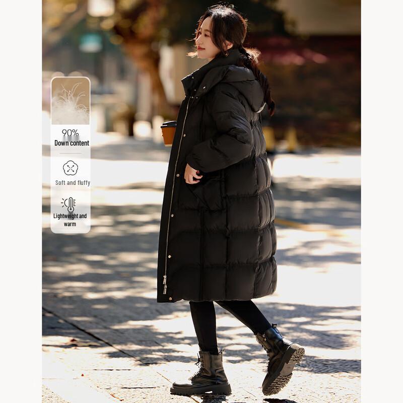 

Mohan Yimei Women s 2025 Winter Long Hooded Down Jacket M