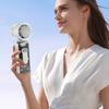Portable Handheld Fan with LED Light 100 Speeds Foldable Personal Cooling Fan 3600mAh Electric Mini Turbo Fan for Outdoor Travel