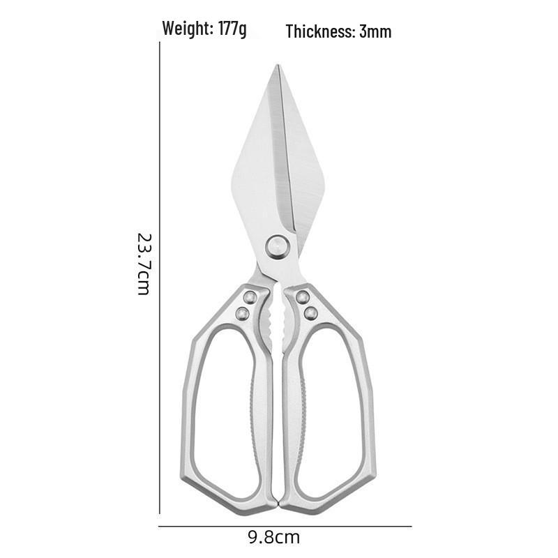 Stainless Steel Multi-functional Scissors for Cutting Chicken Bones & Barbecue