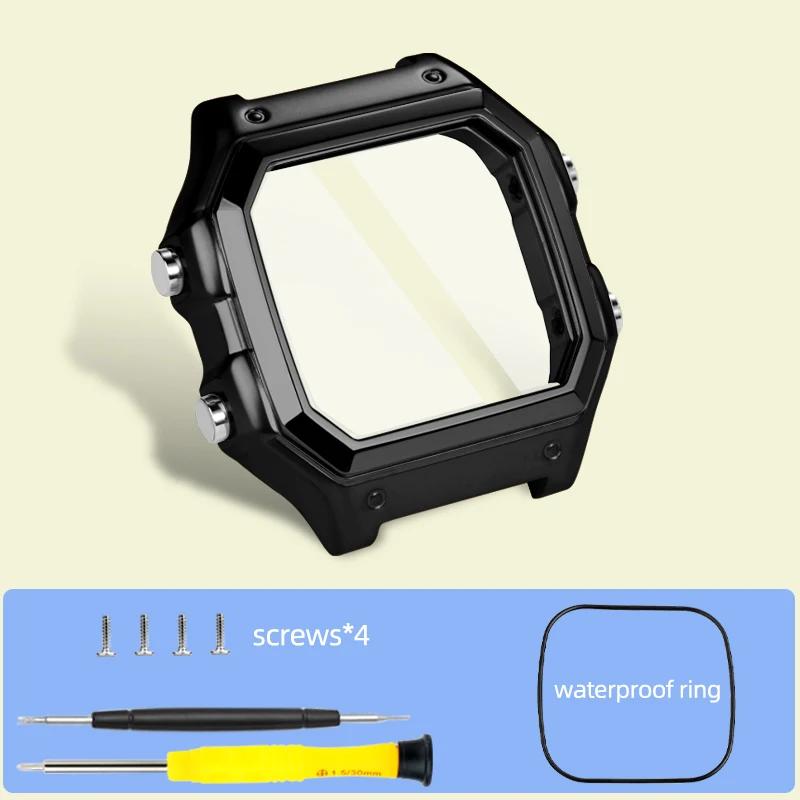 AE1200 Upgrade Roestvrijstalen Behuizing voor Casio AE-1200WH Horloge High-end Massief Metaal Mod Kit 3299 Uurwerk Vervanging Horlogekast For AE-1200 black